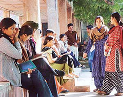 A scene at Panjab University, Chandigarh