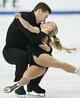 Canada's Anabelle Langlois and Patrice Archetto perform in an exhibition of the 2002 International Figure Skating Competition