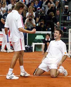 French pair Nicolas Escude and Fabrice Santoro