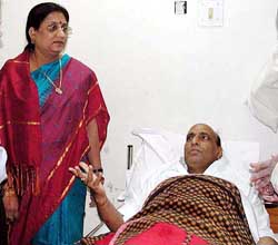 BJP general secretary and former  Chief Minister of Uttar Pradesh Rajnath Singh 