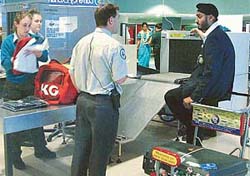 Indian cricketer Harbhajan Singh, who was stopped by customs and his bags searched after detecting dirty shoes