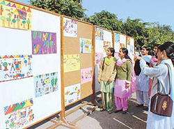 Paintings by slum children on display 