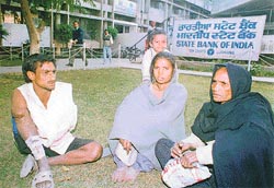 Physically challenged Teju along with his wife and mother