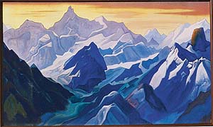 This work by Nicholas Roerich features in the collection of the Government Museum, Chandigarh