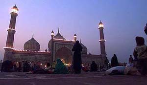 Jama Masjid in the walled city of Delhi