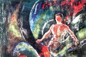 A mural by Dipto Narayan Chattopadhyay