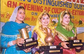 Jagpal Kaur, winner of the contest �Dhee Punjaban-2002�