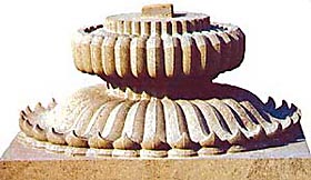 Base of a pillar by Shri Ganpati Sthapati of Mahabalipuram