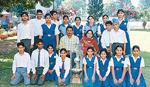 The under-16 girls of IS Dev Samaj Girls Senior Secondary School, Sector 21, who won the CBSE National Judo Championship