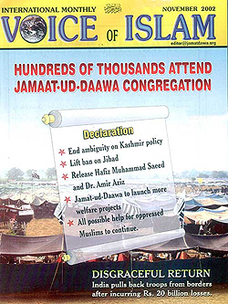 Lashkar-e-Toiba's magazine which is openly available in Pakistan.