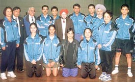 Delhi Table Tennis team for the National Games