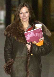 Ms Carole Caplin arrives for work in central London 