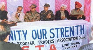The Link Road Traders Association and Ludhiana Scooter Parts Traders Association organised a joint function