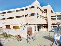 A view of the hospital in Khamano