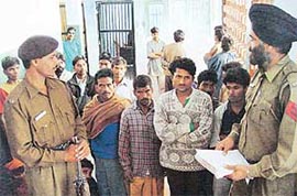 Stung by a spate of burglaries, the UT police rounded up several suspected persons who were later let off after identification in Sector 39 police station