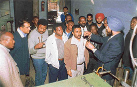 African students being trained at the Regional Training Centre