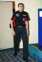 The newest and tallest Formula 1 driver