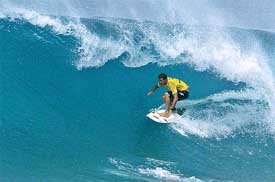 Newly crowned Association of Surfing Professionals world champion Hawaiian Andy Irons