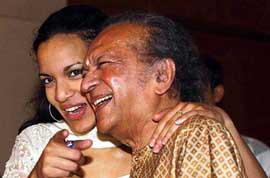 Anoushka Shankar with father Pt Ravi Shankar