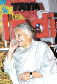 Delhi Chief Minister Sheila Dikshit during The launch of Tata Teleservices in the Capital.