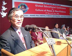 Dr Mitsuo Okamoto, a renowned law expert of Hiroshima Shudo University of Japan