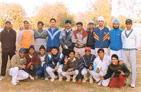 Members of the Punjab schools cricket team which will take part in the 48th All-India Vinoo Mankad Schools Cricket Championship 