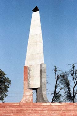 The war memorial in Rewari