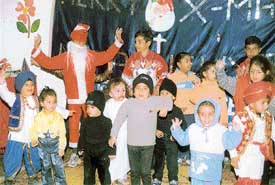 Santa brings Christmas cheer to students of KVM School