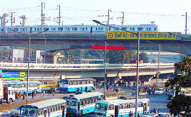 The trial run on the eve of the Metro Rail inauguration in the Capital on Monday. The Metro Rail Network promises to change the face of Delhi and the first corridor from Shahdara to Tis Hazari