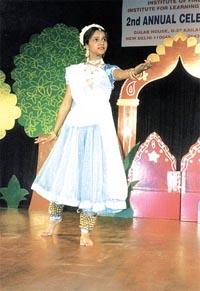 Kathak dancer Shivani Rai performing at the India International Centre