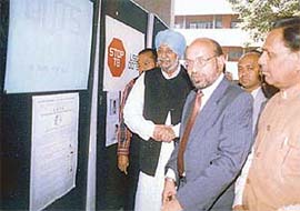 Mr Gurcharan Singh Galib at the launch of the revised TB eradication programme