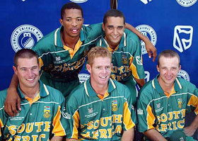 South African players who were named in the World Cup squad for the first time 