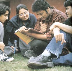 Students at the Rai Foundation looking forward to better days