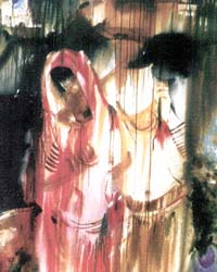 Gathering, a painting by Stanley Suresh