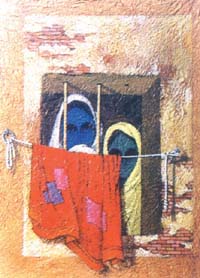 H. N. Mishra�s Women-1, Acrylic