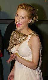 Actress Brittany Murphy, star of a romantic comedy film