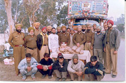 The five members of an inter-state gang of narco-terrorists