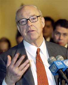 Chief UN weapons inspector Hans Blix