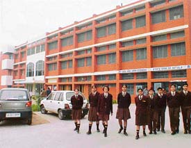 A view of Shishu Niketan Model Secondary School, Sector 22-D, Chandigarh. 