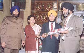 Some guests at the talent show in GHPS, Fateh Nagar