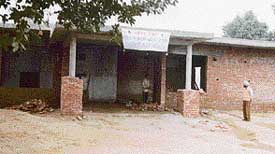 A view of the new building of the animal hospital at Khamano