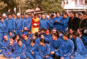 Physical Education students protest against the alleged molestation of girl students