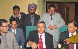 Mr Ujjal Dosanjh, former premier of the Canadian province of British Columbia, at a reception hosted in his honour