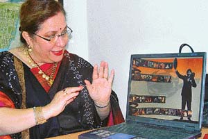 Ritu Nanda describes the CD ROM which contains visual version of "Raj Kapoor Speaks", the book she has authored on her father
