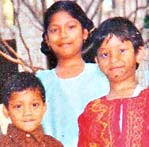 A file photo of Raju, Sita and Sushma