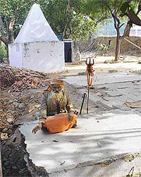 The present mahant of the Harijan temple in Sector 11