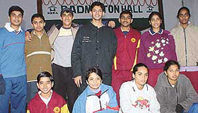 Winners of various titles at the All-India Tara Chand Memorial Junior Ranking Badminton Meet 
