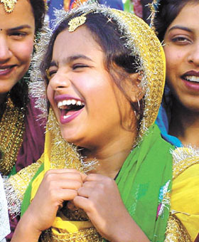 An artiste from Punjab in a lighter mood 