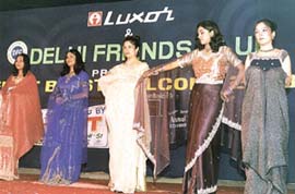 Students at the fashion show, organised by Vivekanand College.
