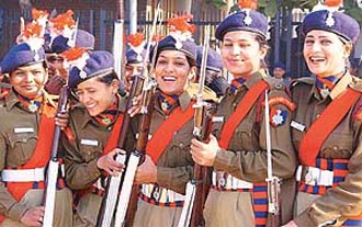 Women personnel of the Chandigarh Police